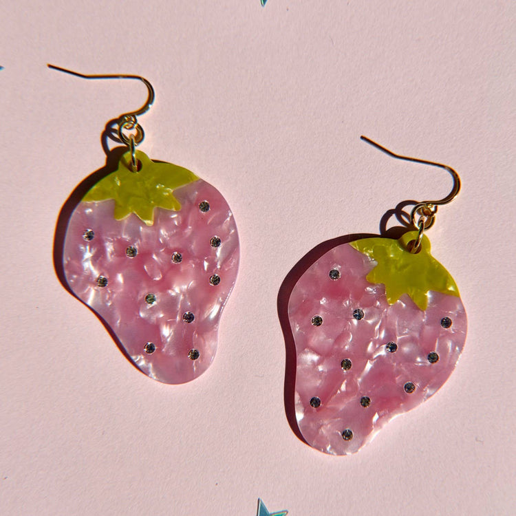 Strawberry Sparkle Earrings