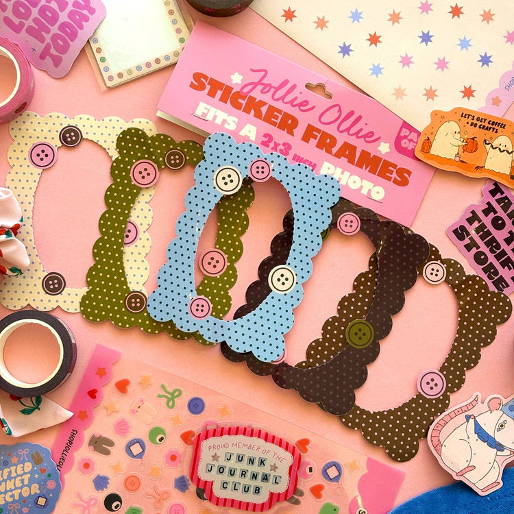 Button Sticker Frame Pack