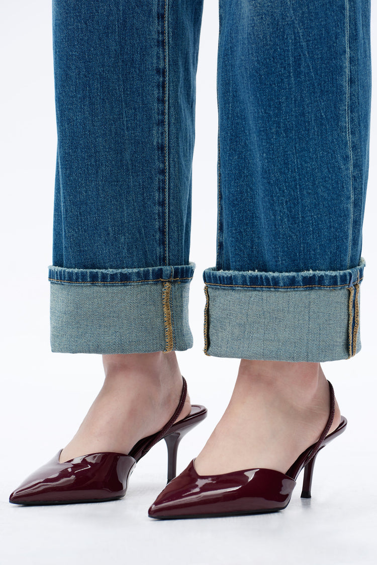 High Rise Straight Leg Jeans