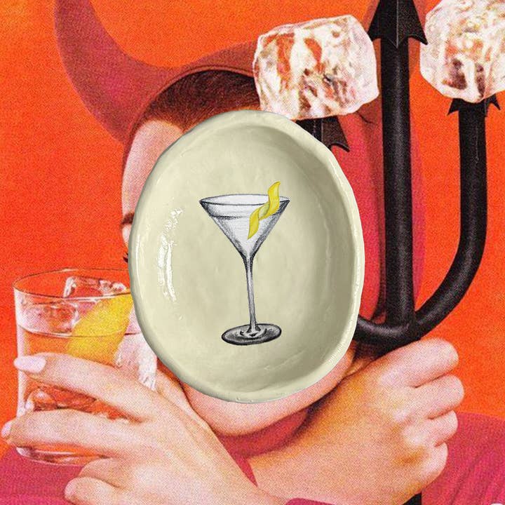 Martini with A Twist Trinket Dish