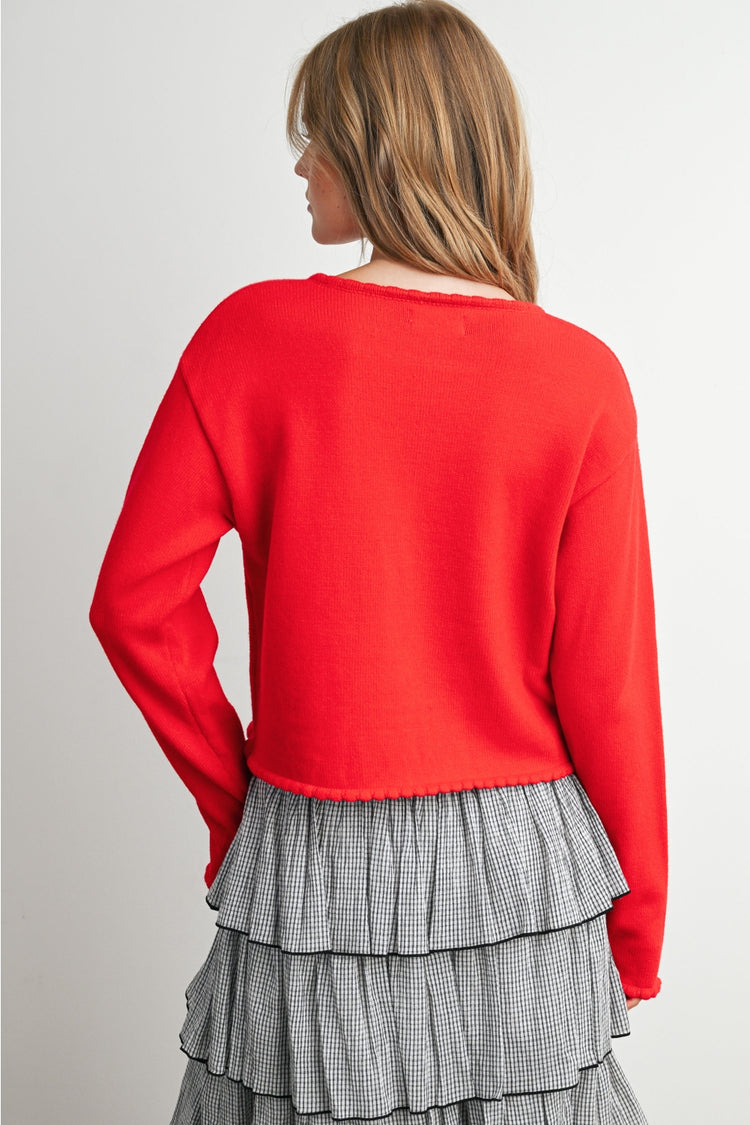 Tie Front Knit Cardigan