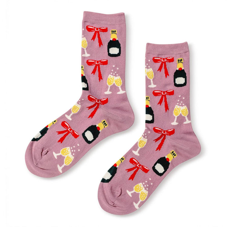 Champagne Toast Crew Socks