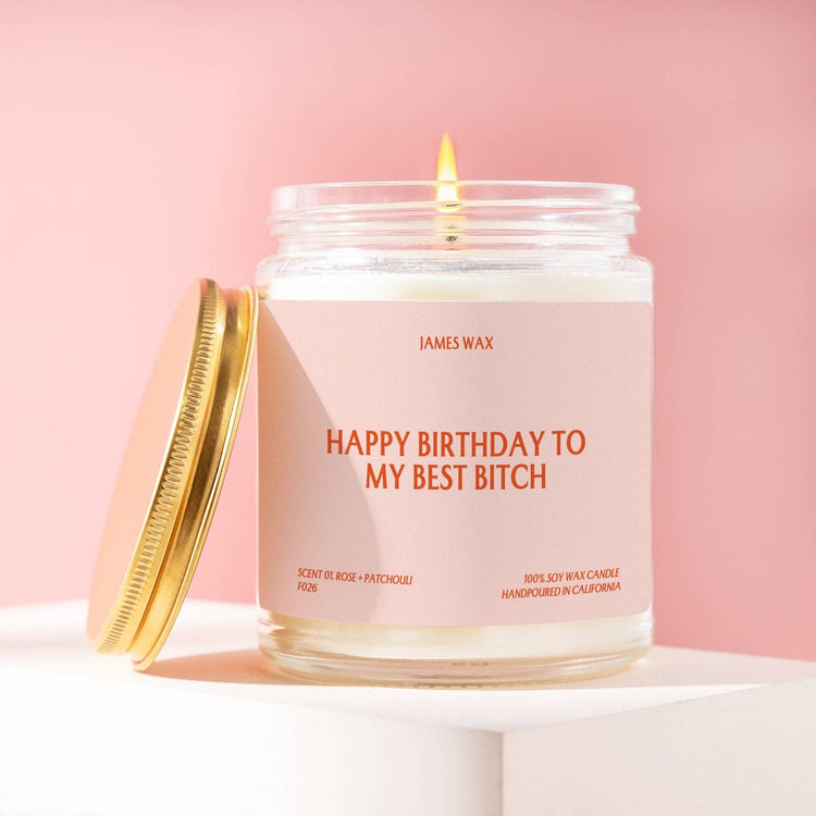 Happy Birthday Best Bitch Candle