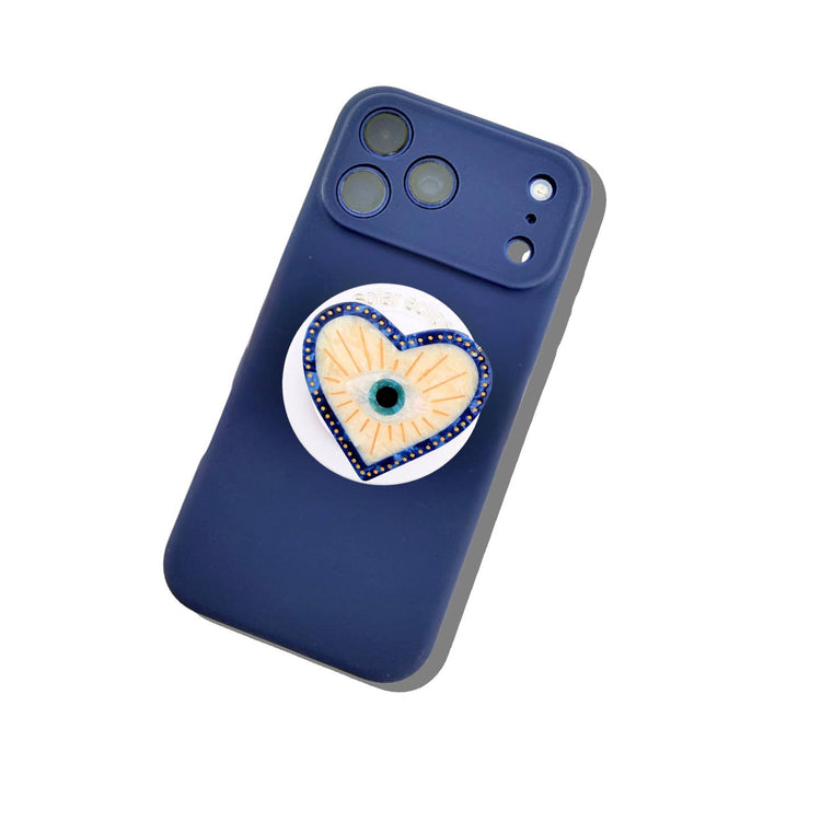 Hand-Painted Coastal Lucky Eye Gripcharm