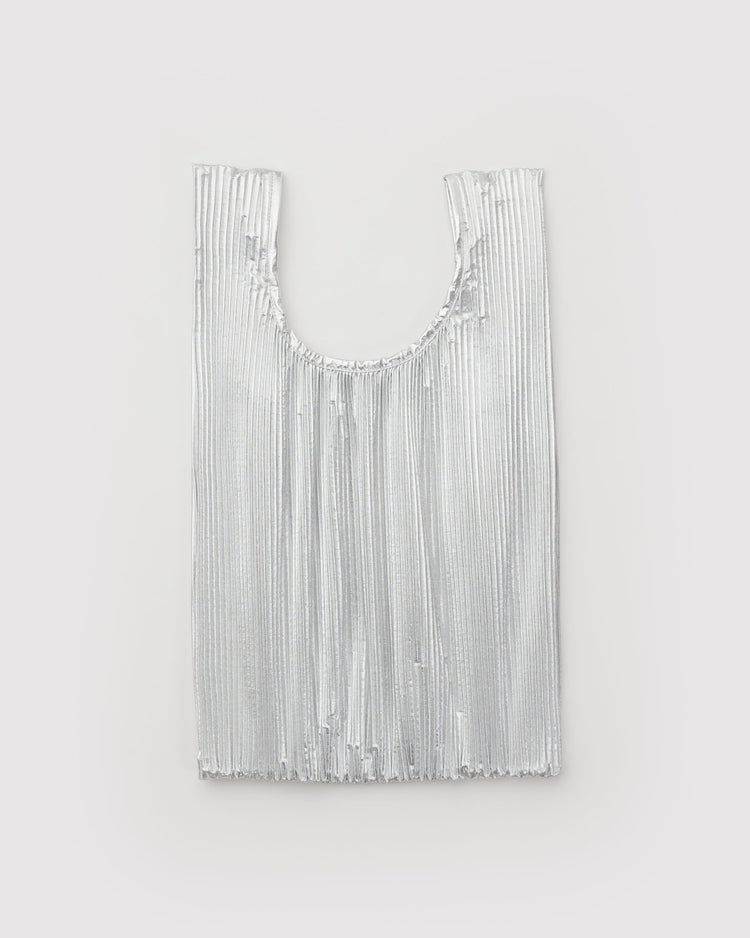 Baggu Pleated in Chrome Metallic