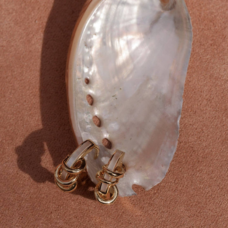 Mod + Jo Levi Mother of Pearl Huggies