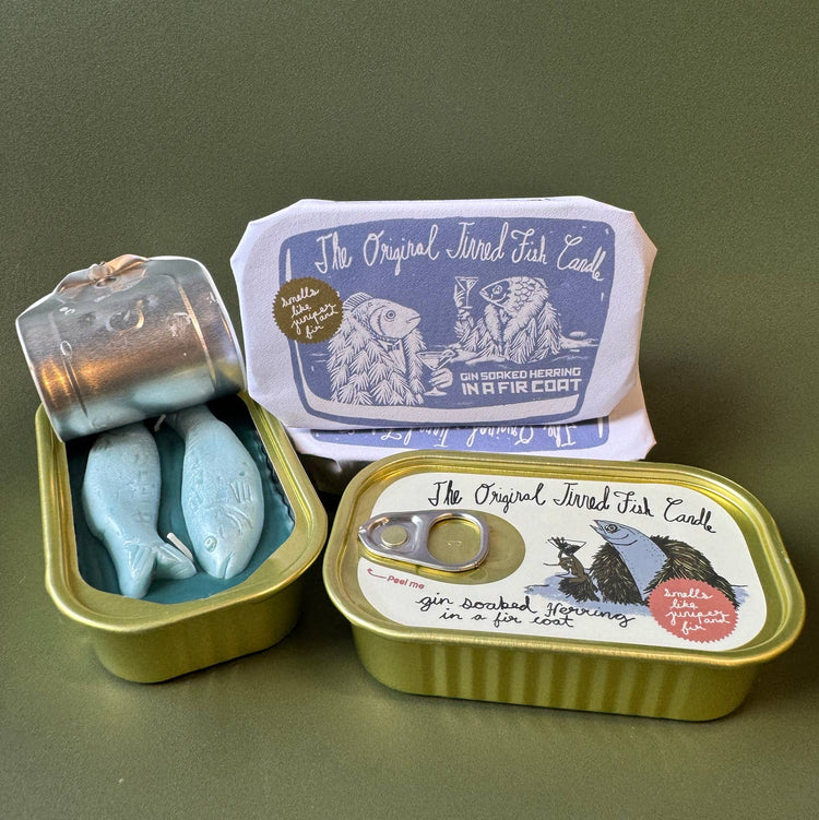 Tinned Fish Candle Juniper and Fraser Fir