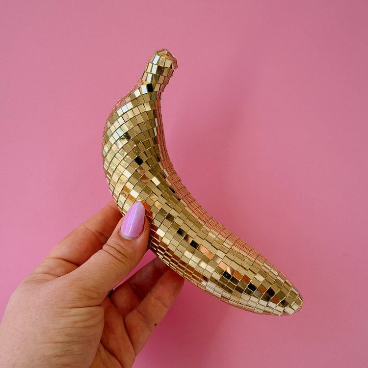 Disco Banana Tabletop Sculpture