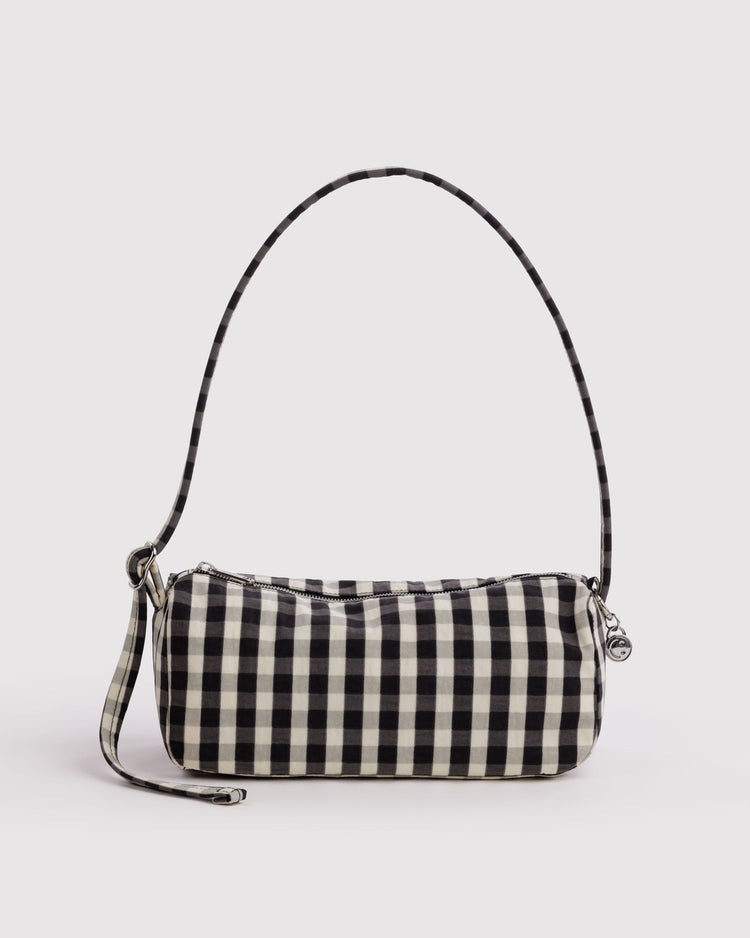 Baggu Nylon Loaf Bag in Black And Cream Gingham