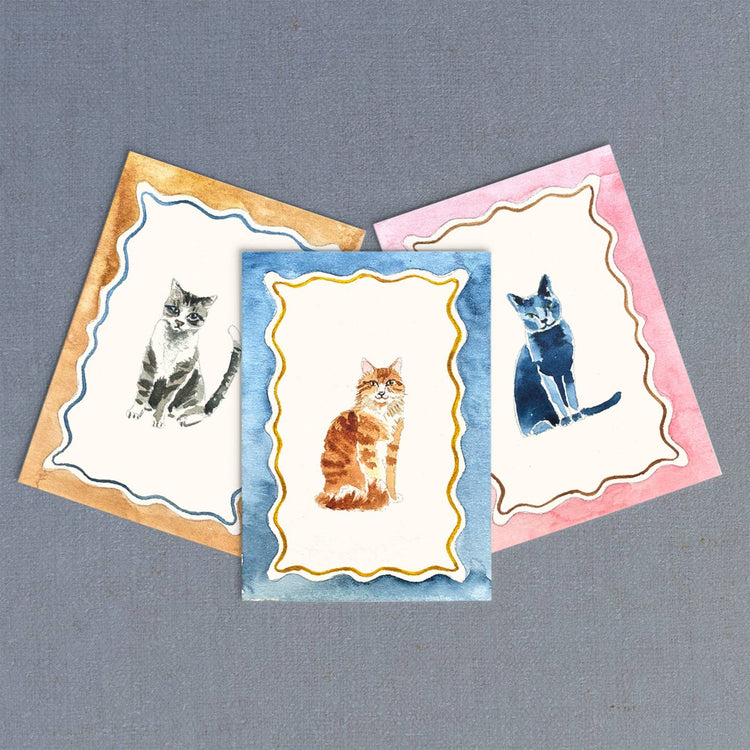 Mini Watercolor Painting Kit: Cats