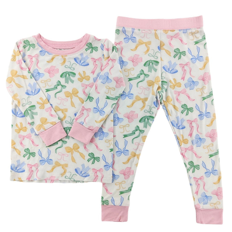 Pastel Bow Bamboo Set