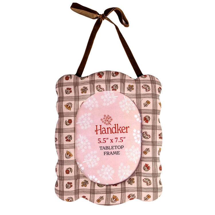 Laura Pink 8"x10" Fabric Desktop Frame
