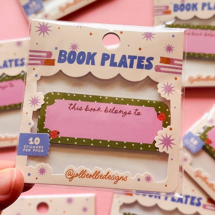 Ladybug Book Plate Sticker Pack