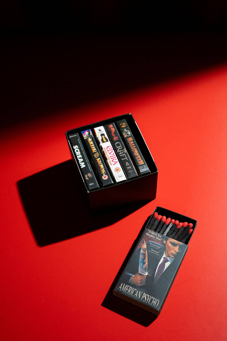 Horrer Movies VHS Matchbook Set