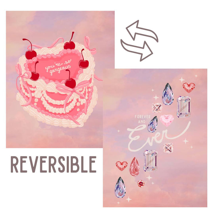 Gorgeous Forever & Ever Reversible Banner 36x26"