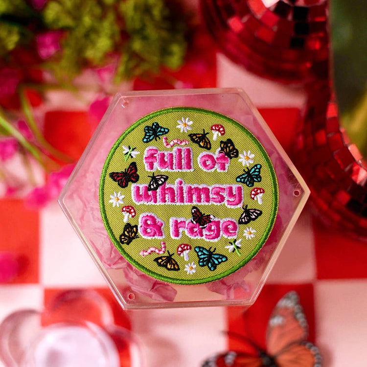 Full of Whimsy and Rage Iron-On Embroidered Patch