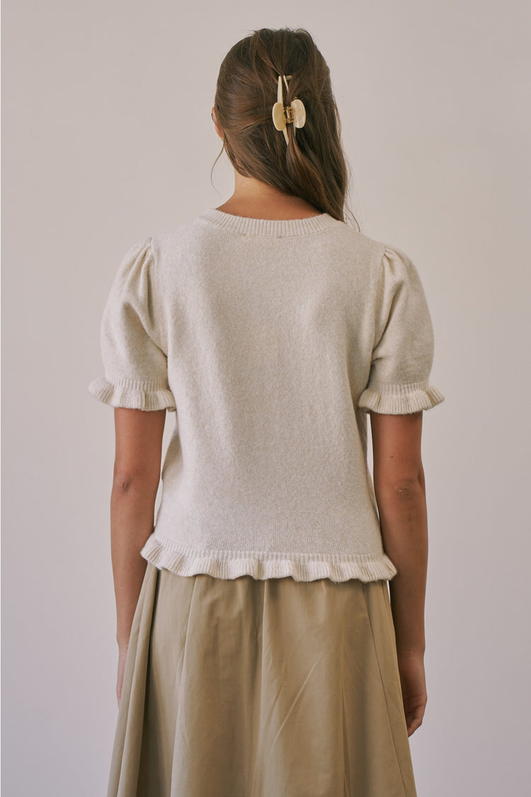 Phoebe Puff Short Sleeve Cardigan