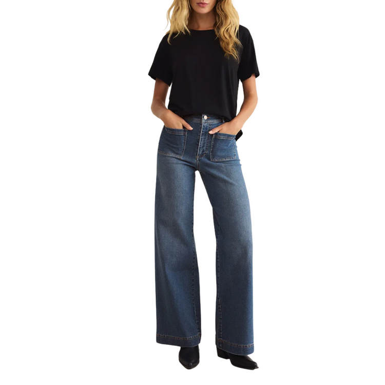 Z Supply Bradley Denim Pant in Vintage Inidigo