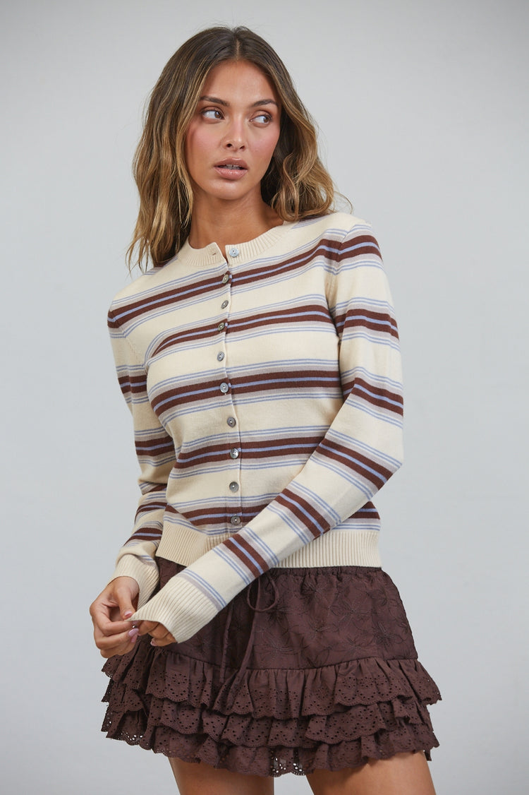 Sausalito Soft Striped Cardigan
