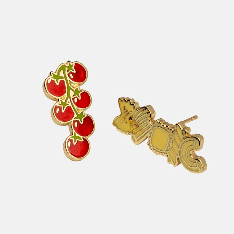 Tomatoes & Pasta Earrings