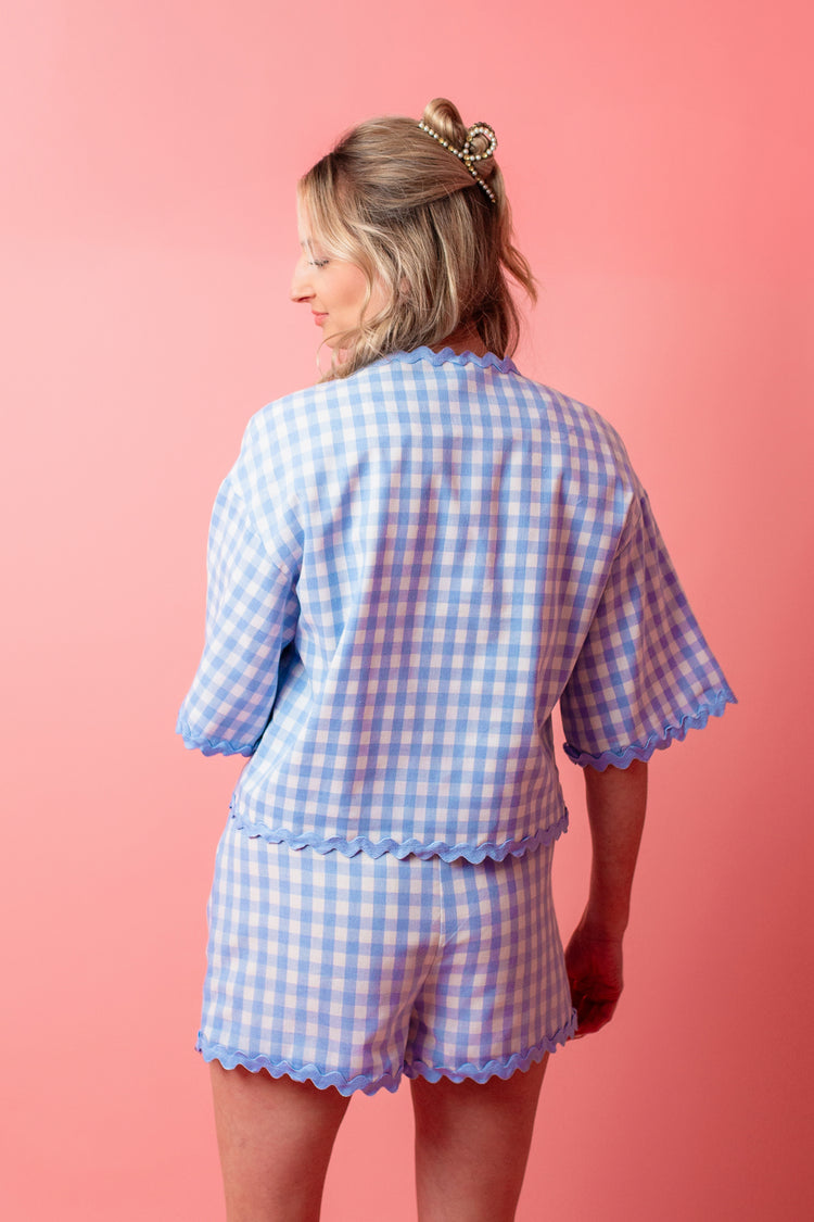 Ric Rac Gingham Shorts