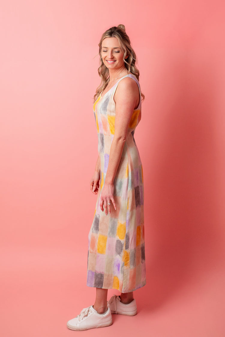 Petrichor Sleeveless Maxi Dress