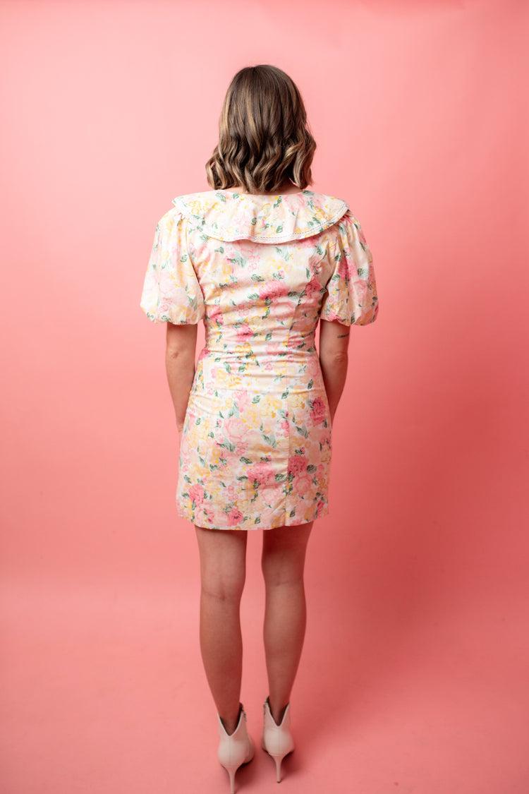Bubble Hem Mini Dress