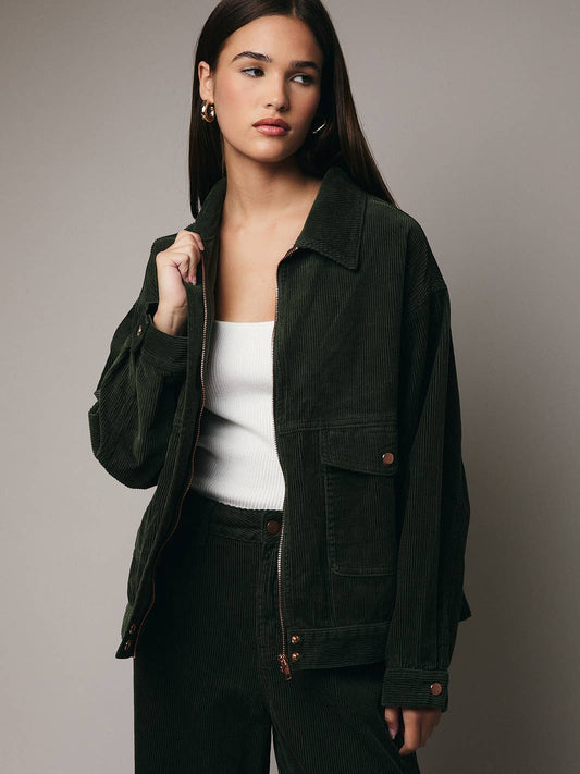 Pocket Detailed Corduroy Jacket