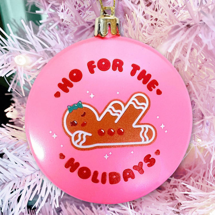 Ho For the Holidays Plastic Christmas Tree Holiday Ornament