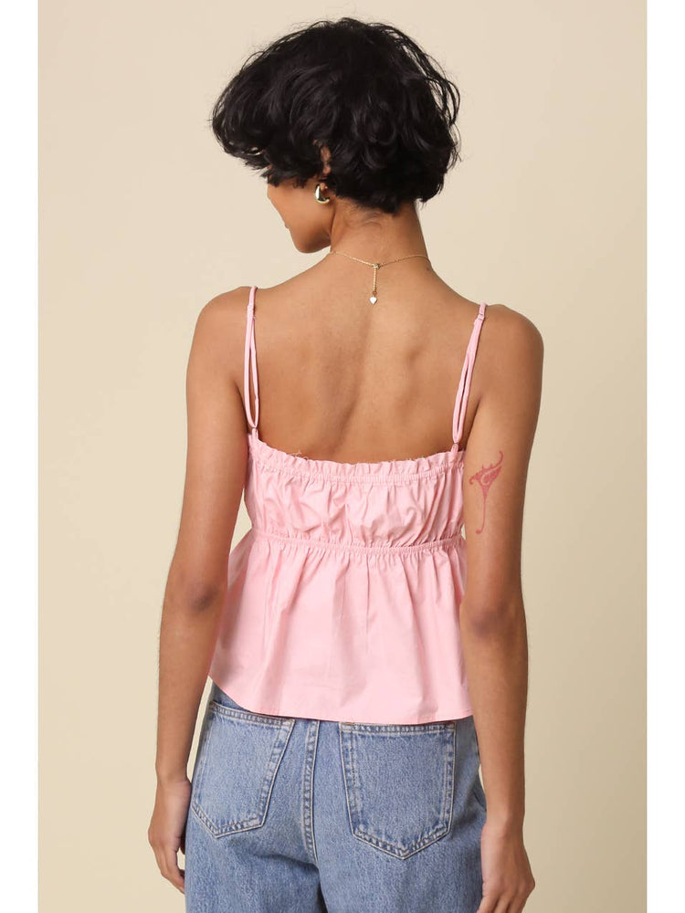 Rosalie Sweetheart Peplum Cami Top