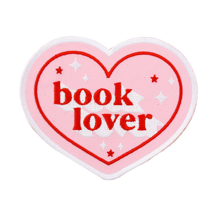 Book Club Book Lover Heart Shaped Patch