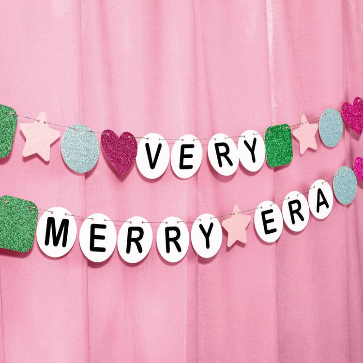 Very Merry Era Banner - Friendship Bracelet Banner Christmas