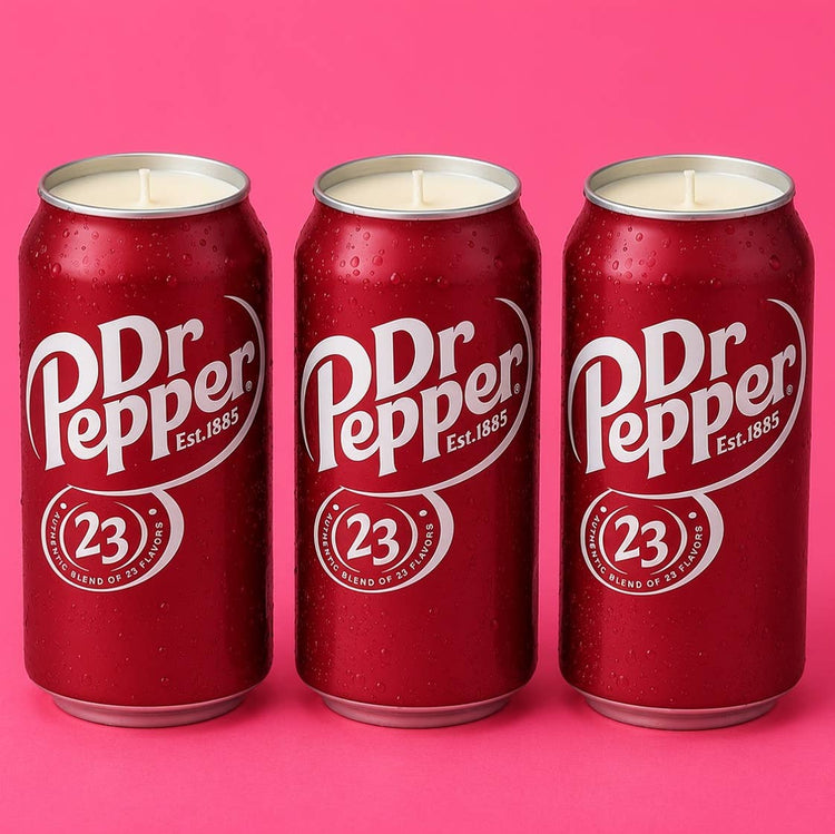 Dr. Pepper Upcycled Candle