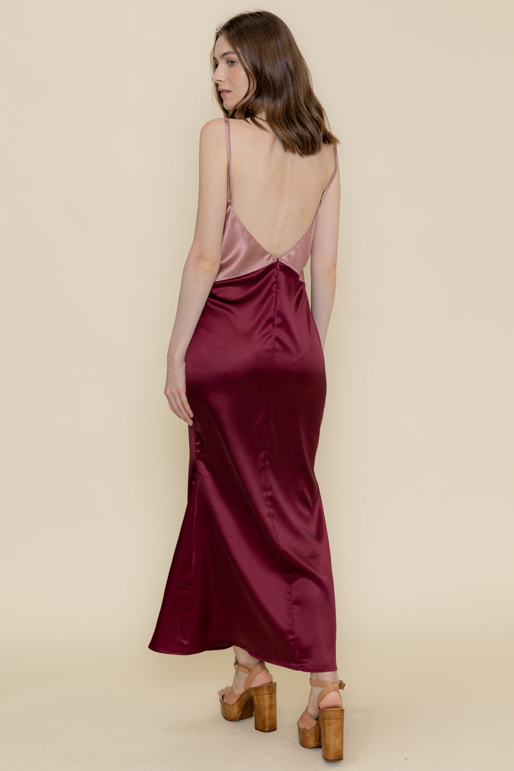 Colorblock Diamond Midi Dress