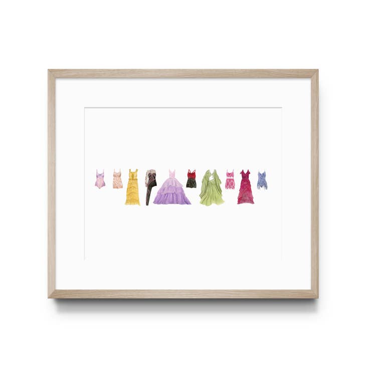 Eras Inspired Costume Watercolor Art Print 8x10
