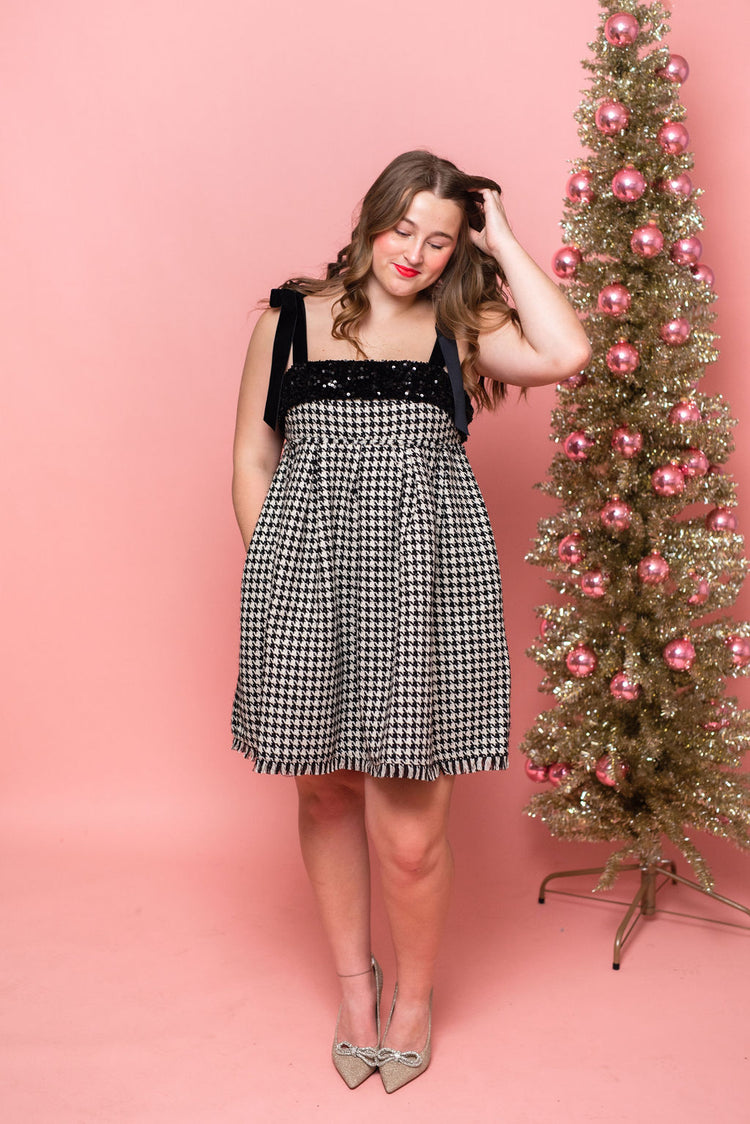 Gabrie Houndstooth Dress