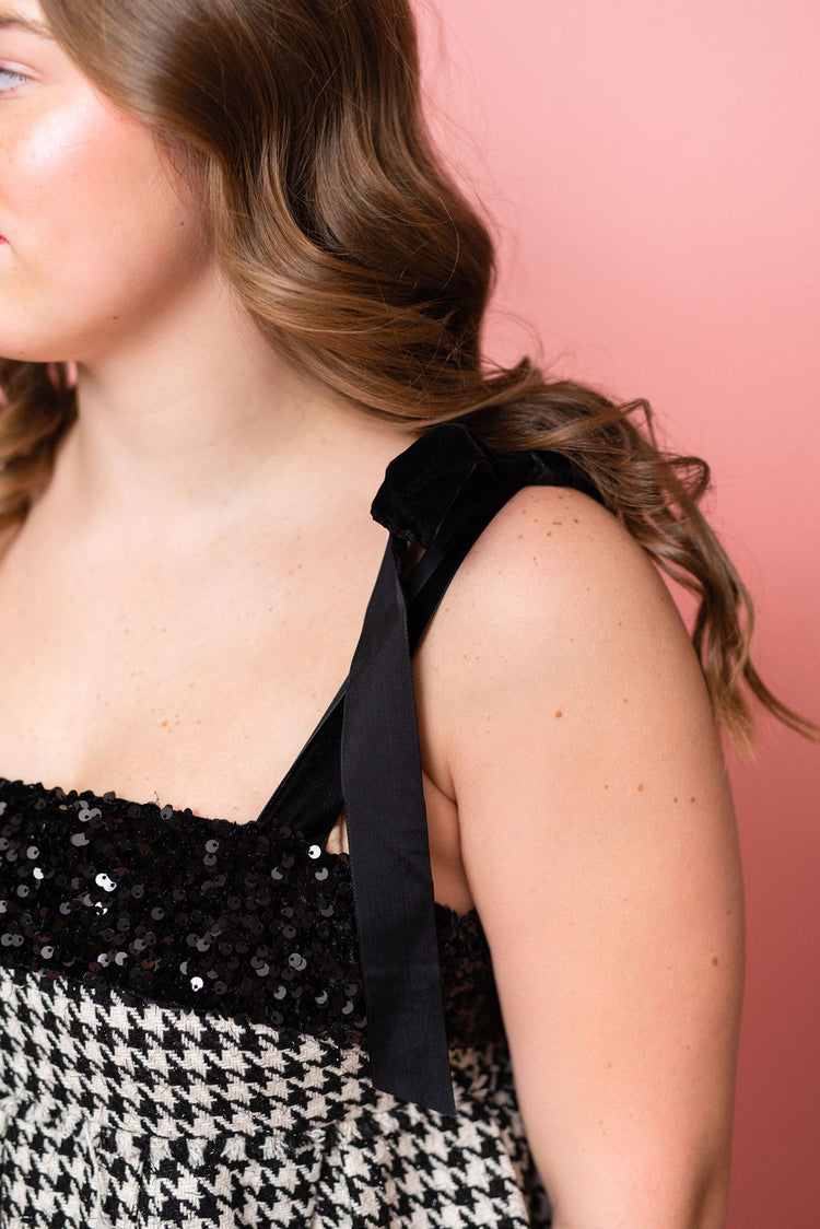 Gabrie Houndstooth Dress