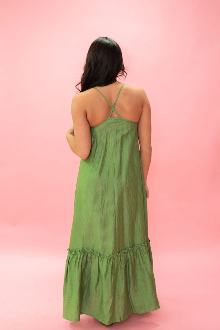 FRNCH Lena Dress in Kaki