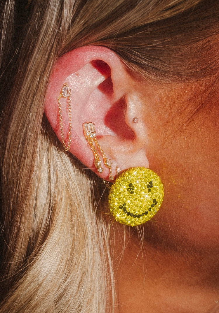 Smiley Stud Earrings