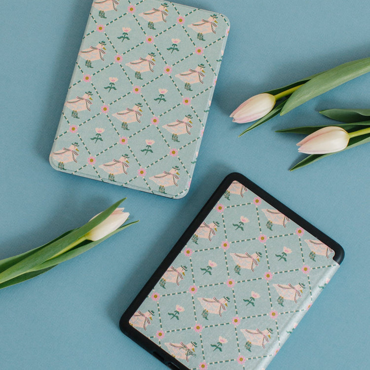 Page. Duck In a Row Kindle Case