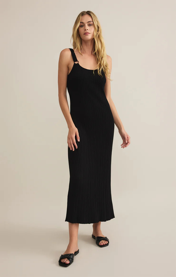 Z Supply Salinas Midi Dress Black