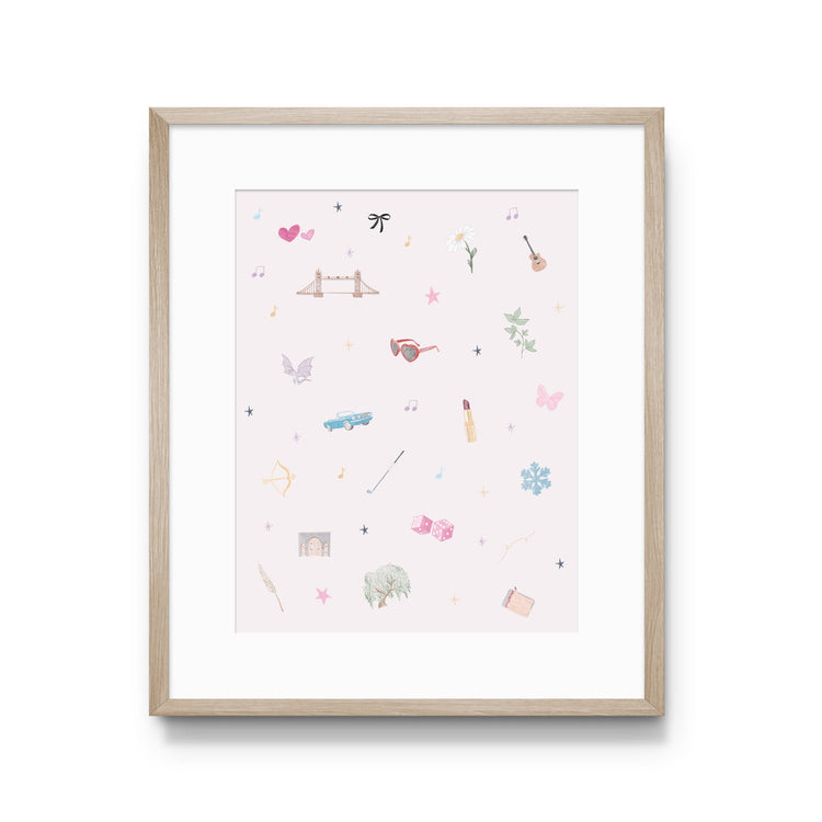 Icon Illustrative Art Print 8x10