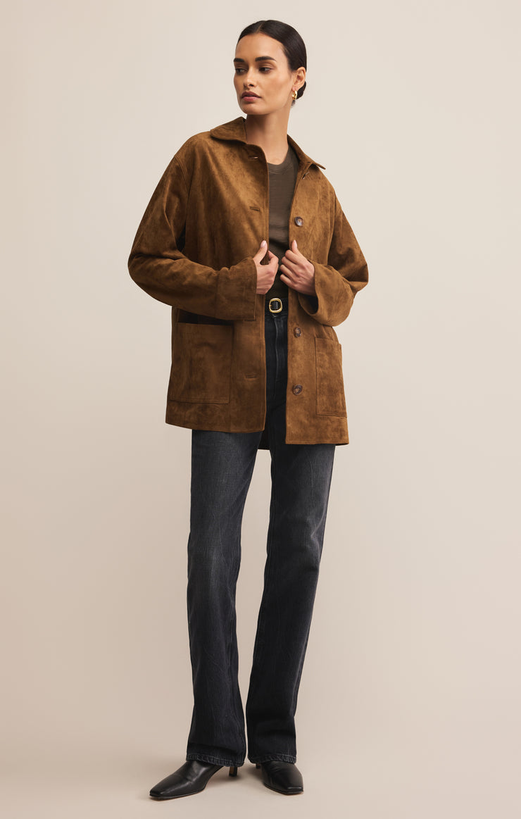 Z Supply Decker Faux Suede Jacket