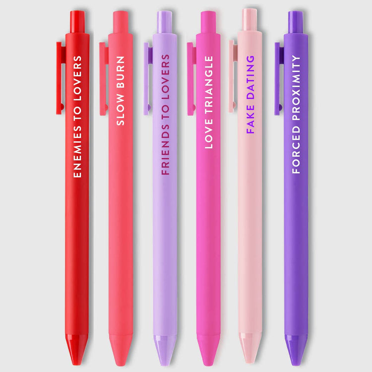 Romance Tropes Pen Set