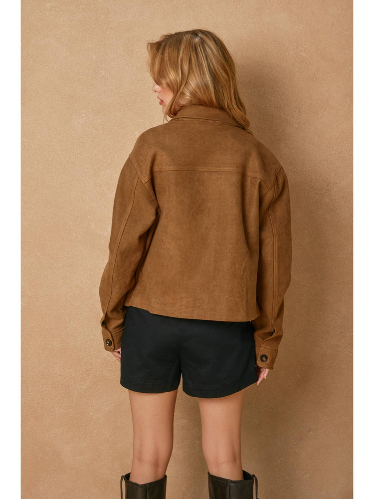 Dune Hill Suede Collared Jacket