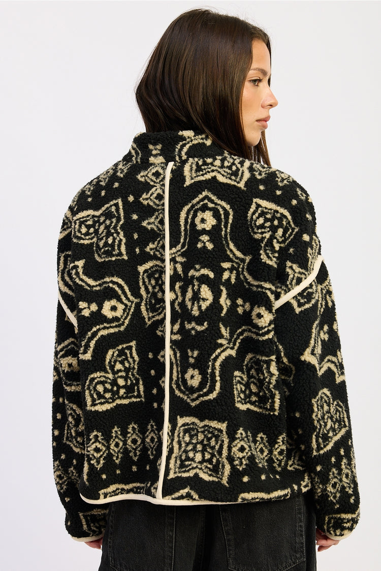 Paisley Sherpa Jacket