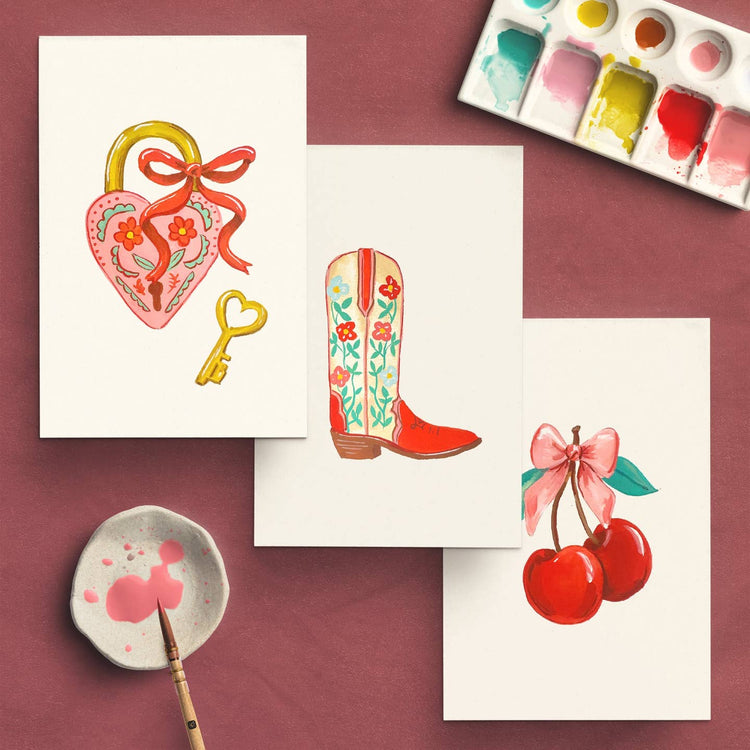 Watercolor Painting Kit: Love Bomb