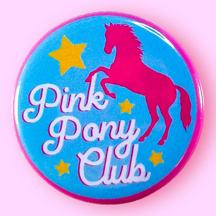 Pink Pony Club Button