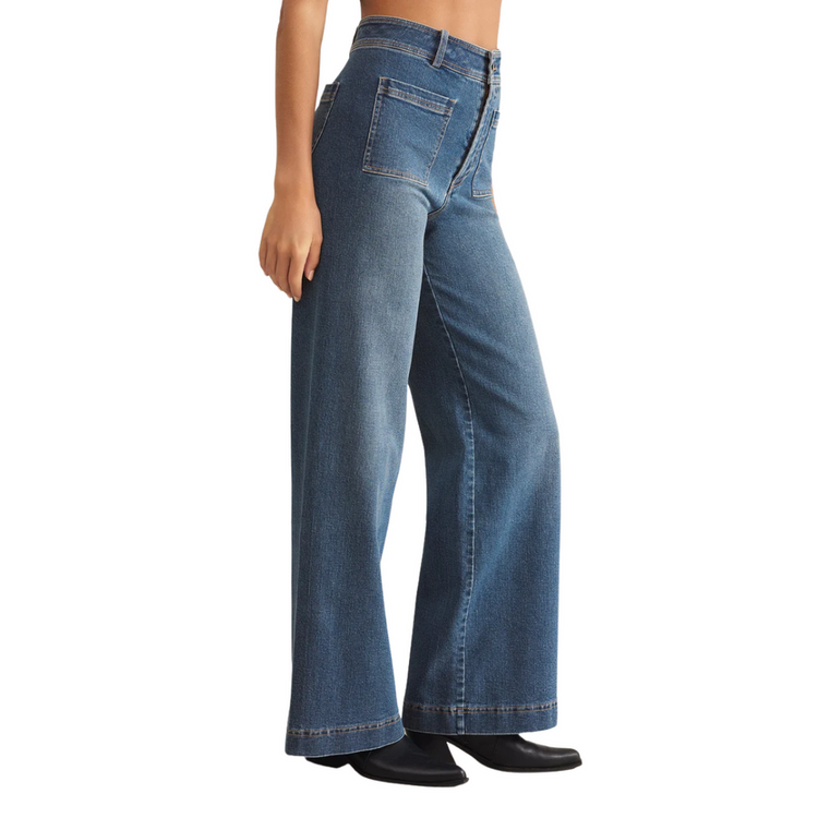 Z Supply Bradley Denim Pant in Vintage Inidigo