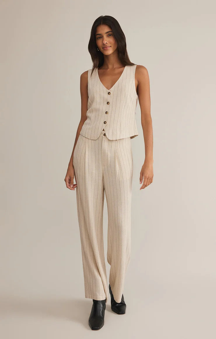 Z Supply Bennett Pinsripe Linen Pant